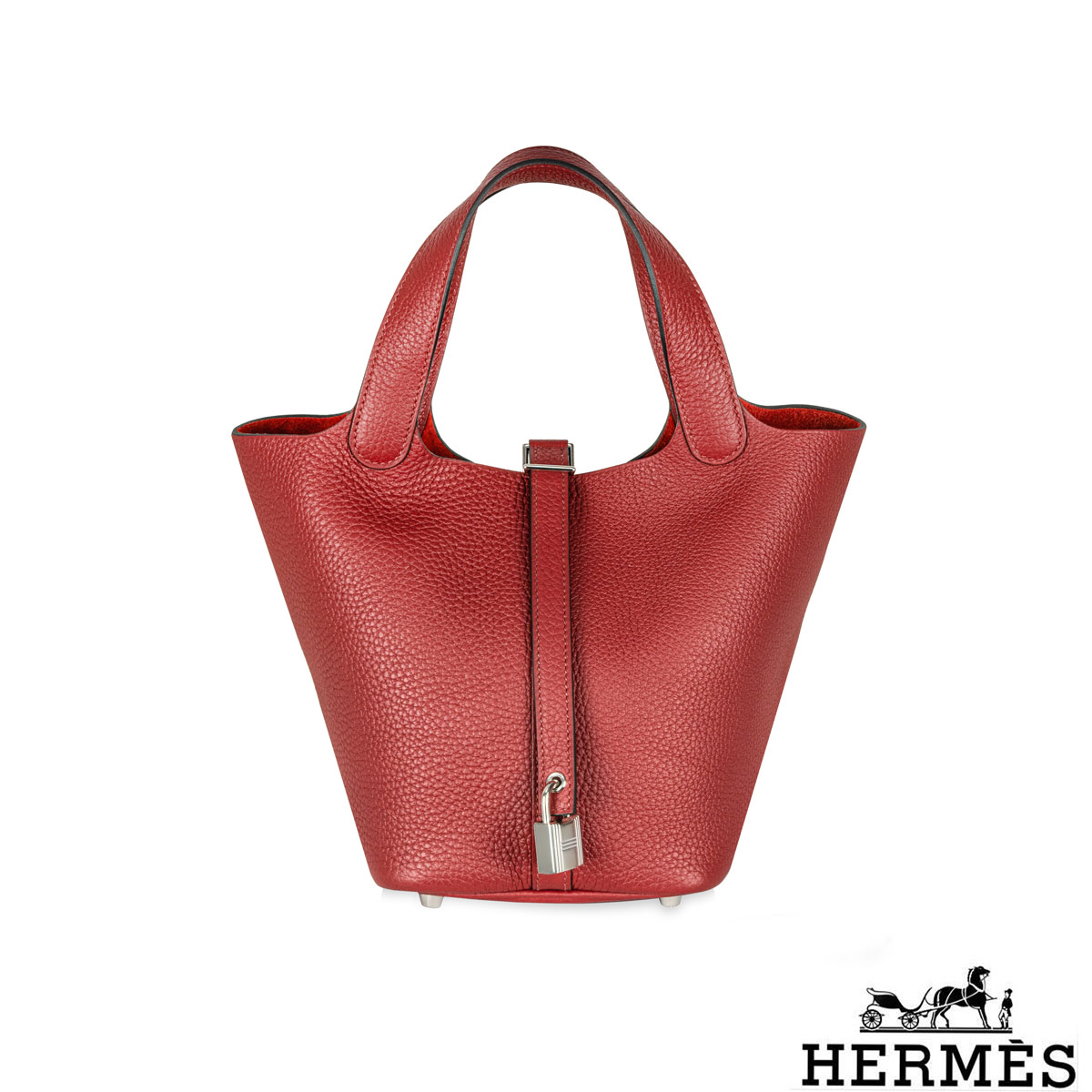 Hermès Picotin Lock 18 Rouge Grenat Taurillon Clemence PHW Hermès Picotin Lock 18 Rouge Grenat Taurillon Clemence PHW